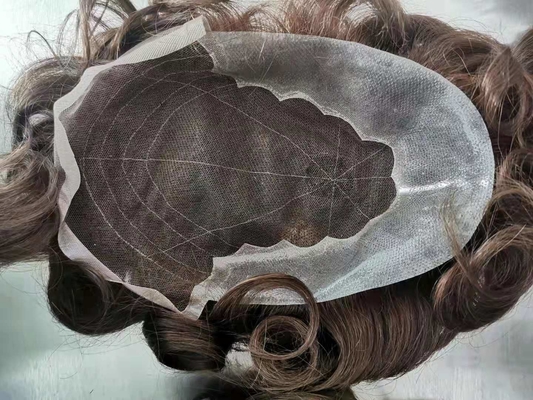 Wholesale high quality Indian hair male toupee hair system for human hair prosthesis