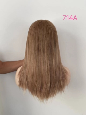 Wholesale stunning ombre color Russian European uprocessed human hair silk Jewish wig