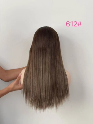 Wholesale stunning ombre color Russian European uprocessed human hair silk Jewish wig