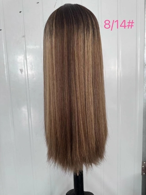 Wholesale stunning ombre color Russian European uprocessed human hair silk Jewish wig