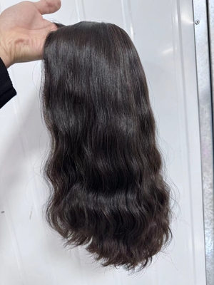 Factory supply 100% human hair silk top wig Kosher wig for white women natural looking human hair wig for wholesale