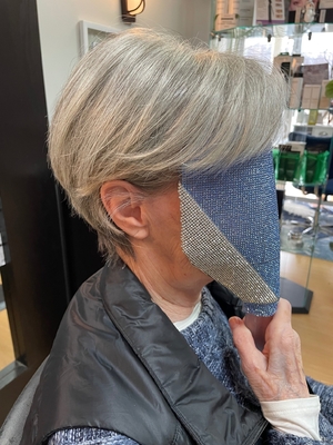 3x5 mono topper with gray color for old lady 100% human hair women topper for thin hair