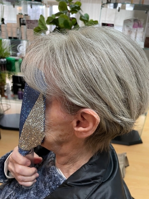 3x5 mono topper with gray color for old lady 100% human hair women topper for thin hair
