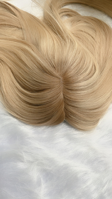 Silk Top Human Hair Topper Balayage color Women Toupee Skin Topper for Salon
