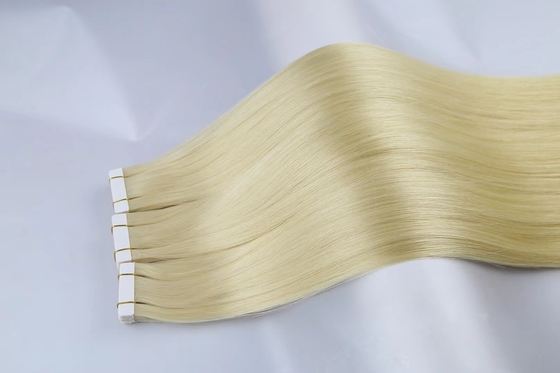 Wholesale factory double drawn full remy cuticle tape hair extensions Russian balayage color hair extensions