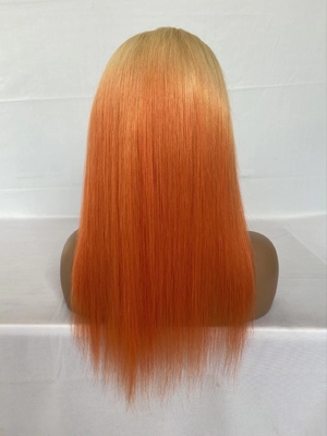 Beautiful ombre color lace wig in stock colorful wig for summer lace frontal wig