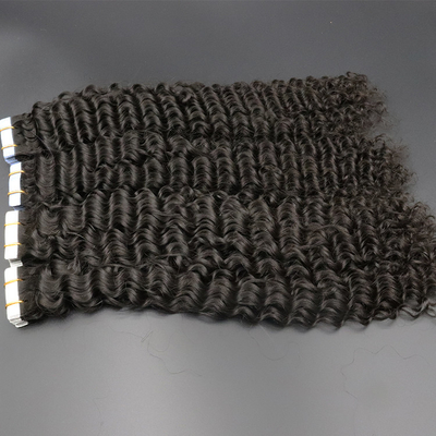 Brizalian tape hair extensions European double drawn Russian human hair Tape hair extensions