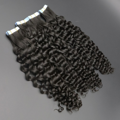 Brizalian tape hair extensions European double drawn Russian human hair Tape hair extensions