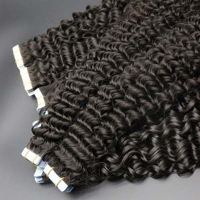 Brizalian tape hair extensions European double drawn Russian human hair Tape hair extensions