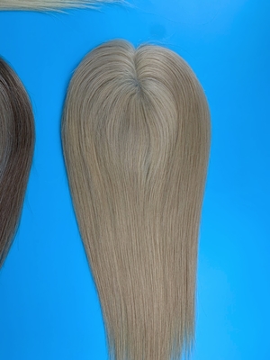 Mono topper silk topper Russian hair quality women topper for hair loss high density