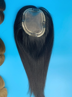Mono topper silk topper Russian hair quality women topper for hair loss high density
