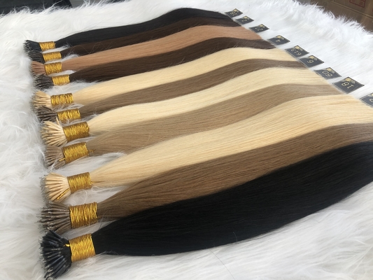 Double drawn remy cuticle the longest lifespan nano hair extensions for wholesale