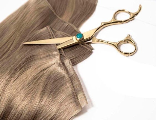 Beautiful color Russian hair quality Genius weft European hair hair extensions for wholesale