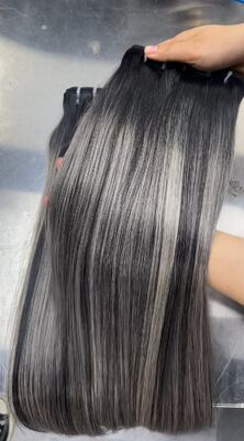 The new color machine weft double drawn 100% human hair weft for wholesale