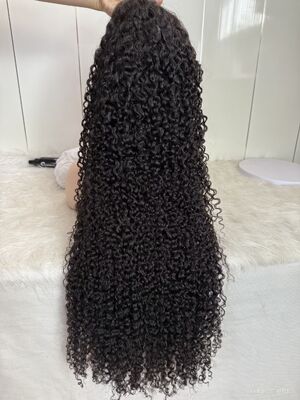 Beautiful PC curly hair lace frontal wig 100% human hair wig high density