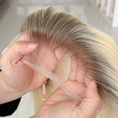 Hairline topper ear to ear coverage human hair halo wire Swiss lace invisible frontal hairline