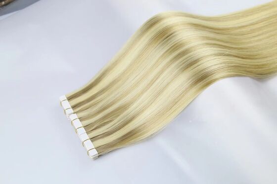 Professional high quality cuticle aligned tape in hair extensions wholesale tape in human hair extensions