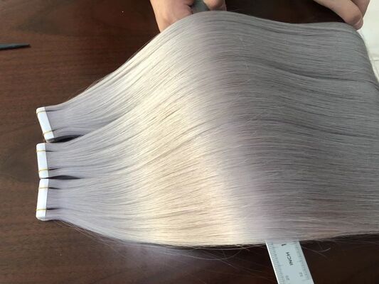 Professional high quality cuticle aligned tape in hair extensions wholesale tape in human hair extensions