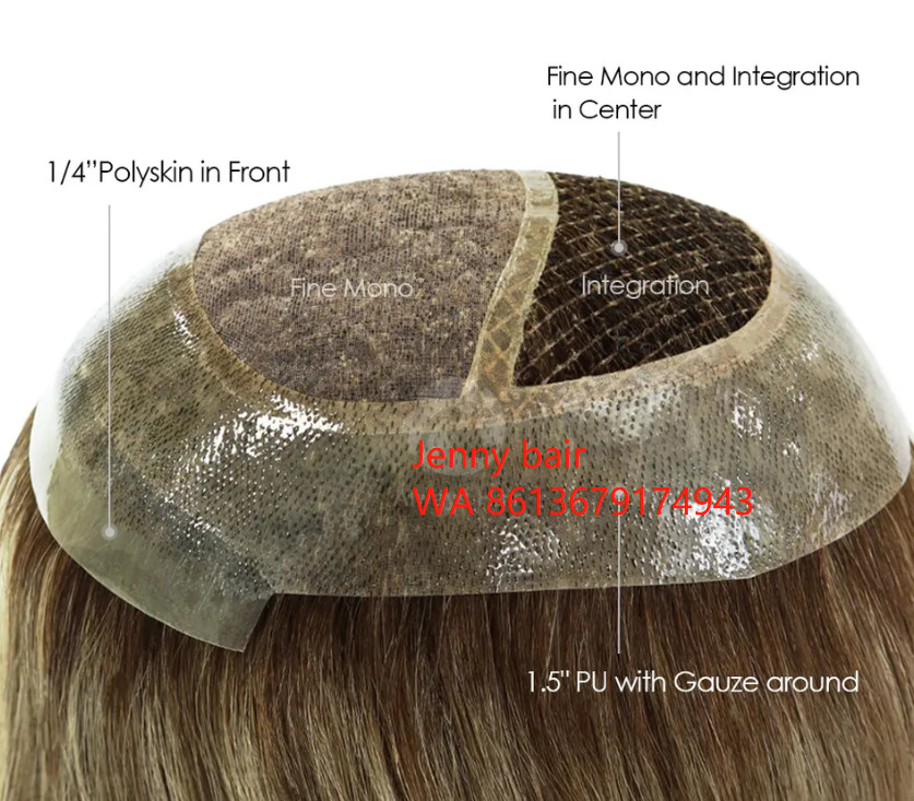European hair topper beautiful color women topper for hair loss